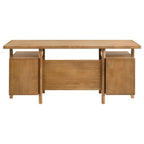 Home & Sleep Outlet - Roldan 69-inch 4-drawer Computer Desk with File Drawer Light Ash