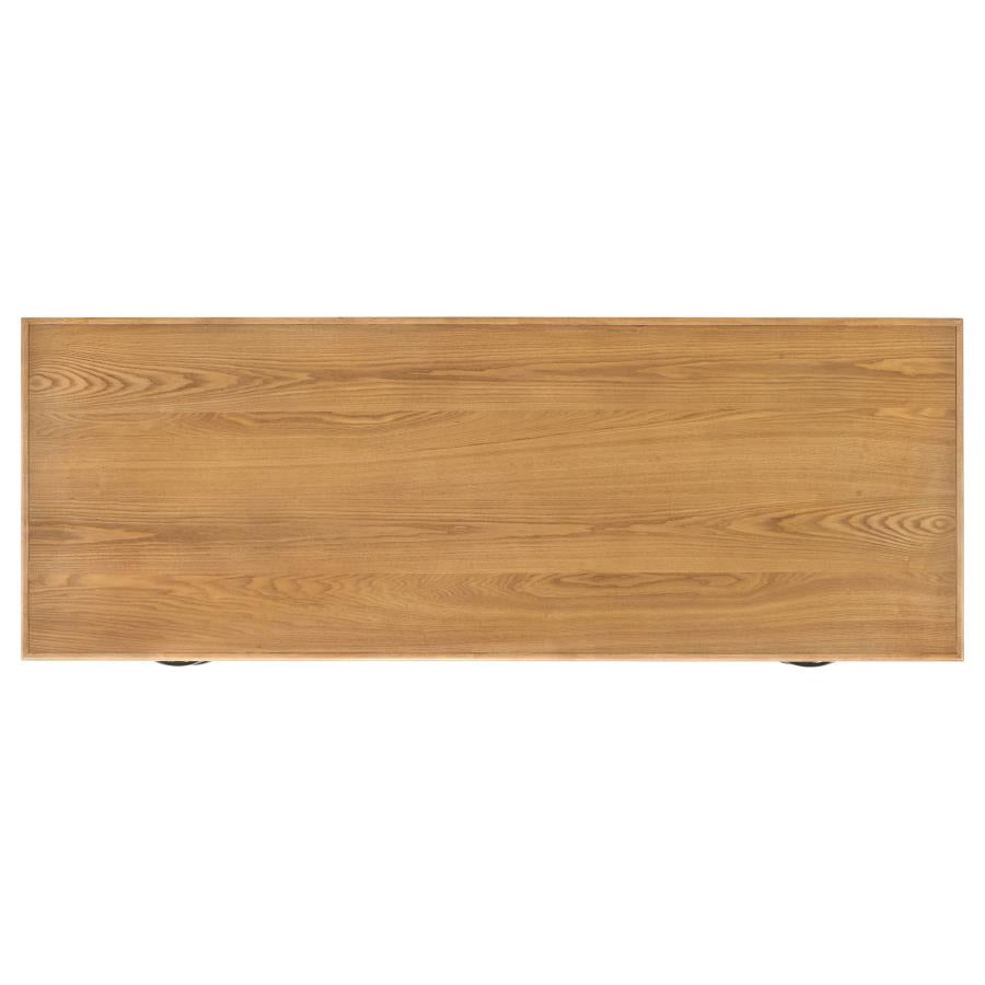 Home & Sleep Outlet - Roldan 69-inch 4-drawer Computer Desk with File Drawer Light Ash