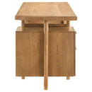Roldan 69-inch 4-drawer Computer Desk with File Drawer Light Ash