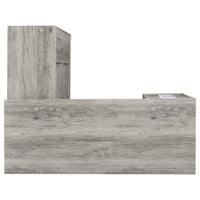 Yvette 60-inch 3-drawer L-Shape Computer Desk Grey Driftwood