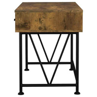 Analiese 2-piece Computer Desk Bookcase Set Rustic Nutmeg