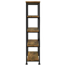 Analiese 2-piece Computer Desk Bookcase Set Rustic Nutmeg