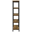 Analiese 63-inch 4-shelf Bookshelf Rustic Nutmeg