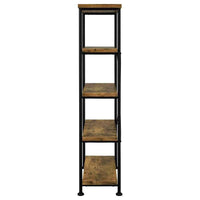 Analiese 63-inch 4-shelf Bookshelf Rustic Nutmeg