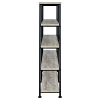 Analiese 63-inch 4-shelf Double Bookshelf Grey Driftwood