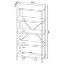 Analiese 63-inch 4-shelf Bookshelf Grey Driftwood