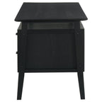 Home & Sleep Outlet - Goodson 64-inch 4-Drawer Double Pedestal Computer Desk Black