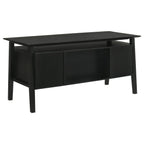 Home & Sleep Outlet - Goodson 64-inch 4-Drawer Double Pedestal Computer Desk Black