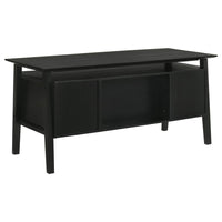 Goodson 64-inch 4-Drawer Double Pedestal Computer Desk Black