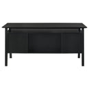 Goodson 64-inch 4-Drawer Double Pedestal Computer Desk Black