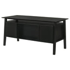 Home & Sleep Outlet - Goodson 64-inch 4-Drawer Double Pedestal Computer Desk Black