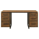 Berhalter 6-Drawer Double Pedestal File Computer Desk