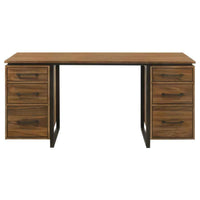 Berhalter 6-Drawer Double Pedestal File Computer Desk