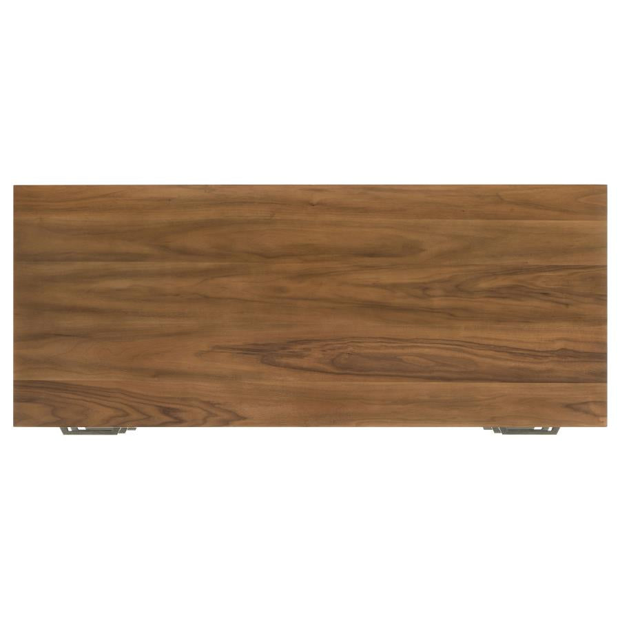 Home & Sleep Outlet - Berhalter 6-Drawer Double Pedestal File Computer Desk
