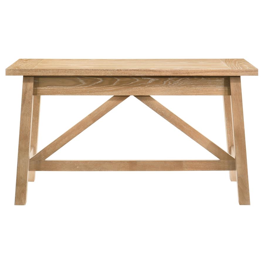 Home & Sleep Outlet - Fabian 54-inch 2-drawer Computer Writing Desk Distressed Light Brown