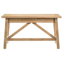 Fabian 54-inch 2-drawer Computer Writing Desk Distressed Light Brown
