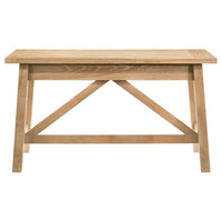 Fabian 54-inch 2-drawer Computer Writing Desk Distressed Light Brown