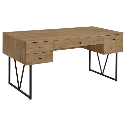 Home & Sleep Outlet - Analiese 63-inch 4-drawer Writing Desk Mango