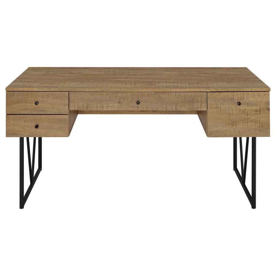 Analiese 63-inch 4-drawer Writing Desk Mango