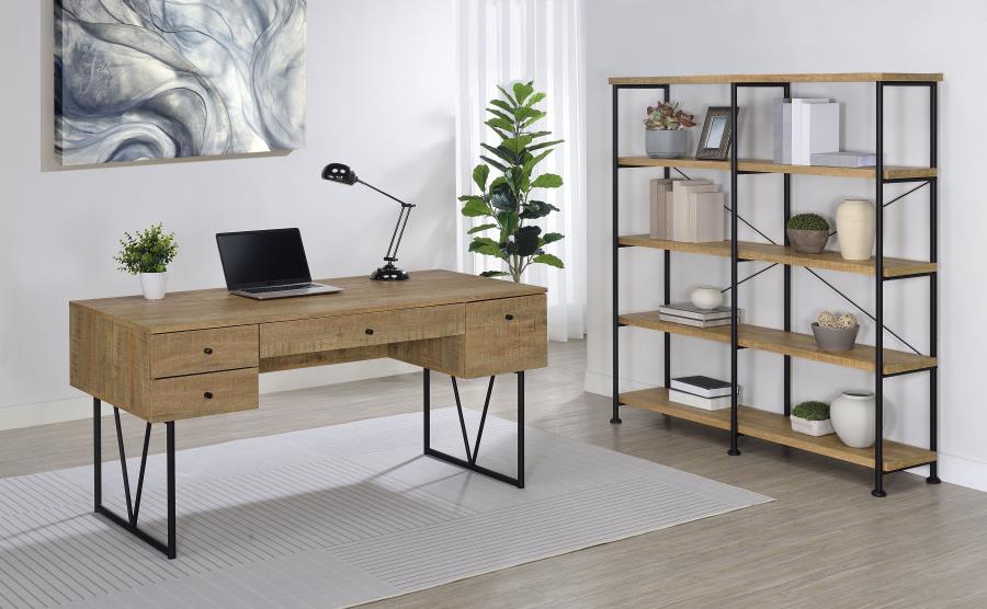 Home & Sleep Outlet - Analiese 63-inch 4-drawer Writing Desk Mango