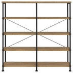 Home & Sleep Outlet - Analiese 63-inch 4-shelf Double Bookshelf Mango