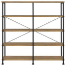 Analiese 63-inch 4-shelf Double Bookshelf Mango