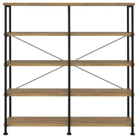 Analiese 63-inch 4-shelf Double Bookshelf Mango