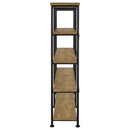 Analiese 63-inch 4-shelf Double Bookshelf Mango