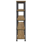 Home & Sleep Outlet - Analiese 63-inch 4-shelf Double Bookshelf Mango