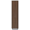 Maddox 71-inch 3-shelf Cabinet Bookcase Walnut