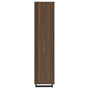 Maddox 71-inch 3-shelf Cabinet Bookcase Walnut
