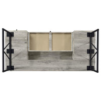 Analiese 63-inch 4-drawer Writing Desk Grey Driftwood