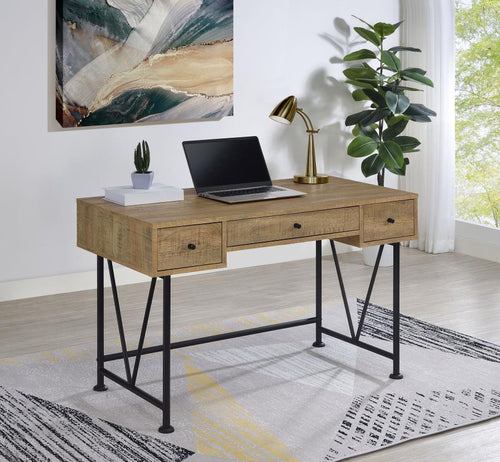Home & Sleep Outlet - Analiese 47-inch 3-drawer Writing Desk Mango