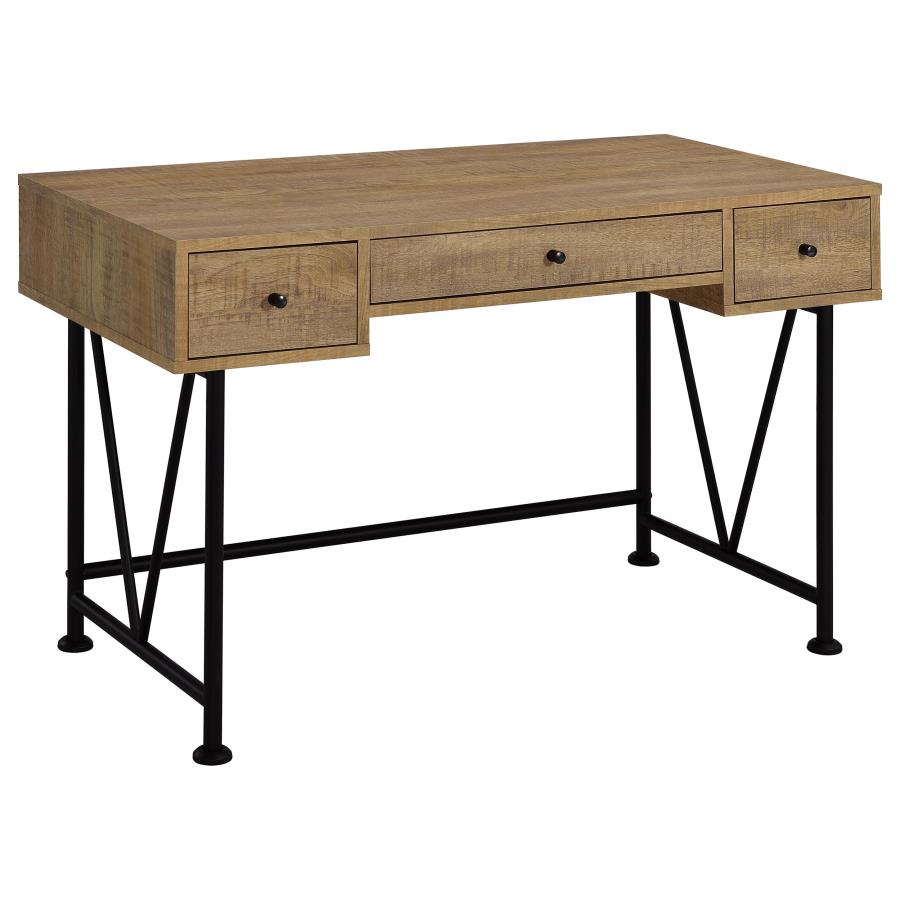 Home & Sleep Outlet - Analiese 47-inch 3-drawer Writing Desk Mango