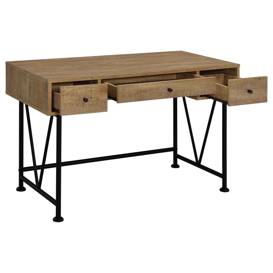 Home & Sleep Outlet - Analiese 47-inch 3-drawer Writing Desk Mango