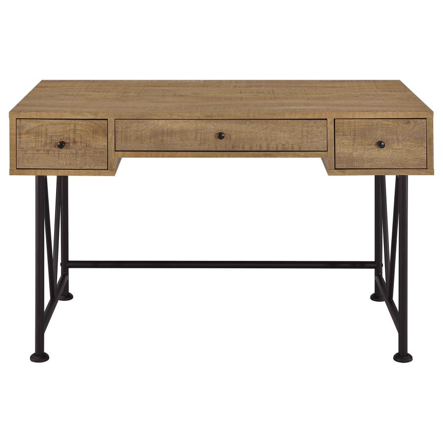 Home & Sleep Outlet - Analiese 47-inch 3-drawer Writing Desk Mango