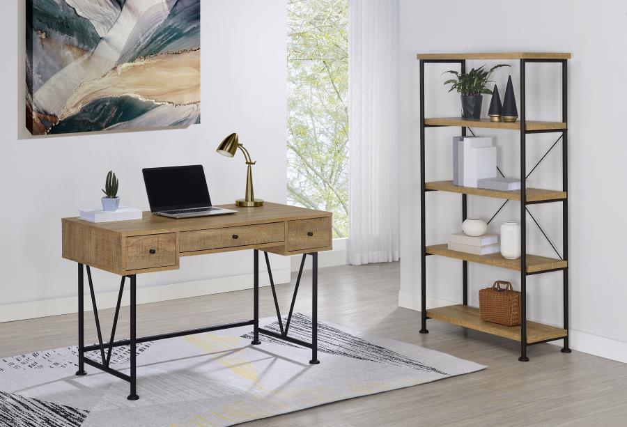 Home & Sleep Outlet - Analiese 47-inch 3-drawer Writing Desk Mango