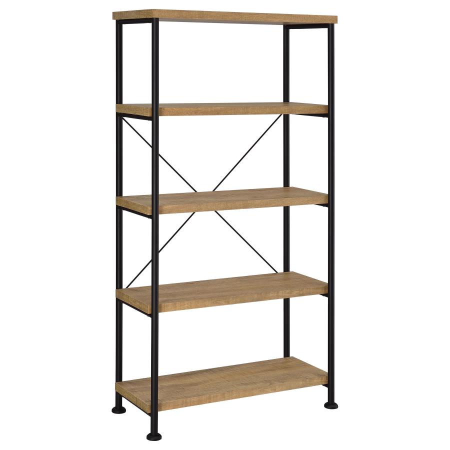 Home & Sleep Outlet - Analiese 63-inch 4-shelf Bookshelf Mango