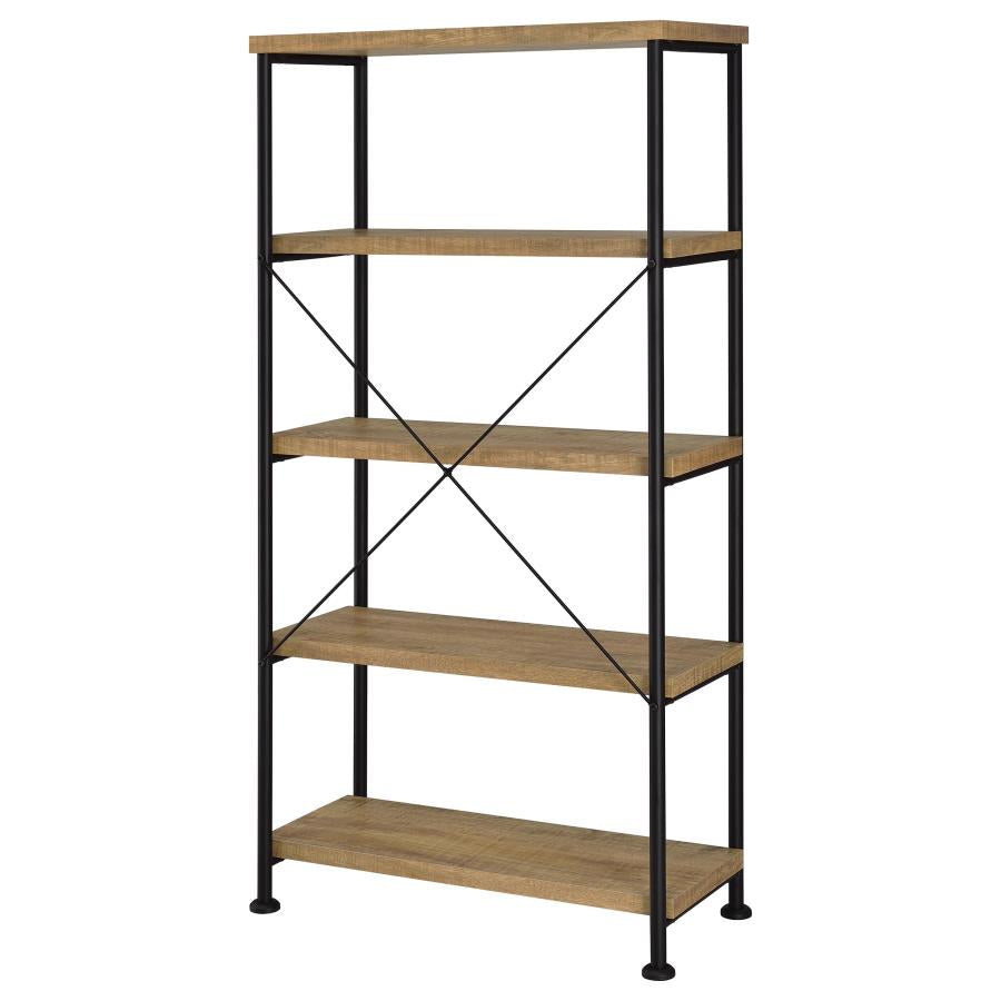 Home & Sleep Outlet - Analiese 63-inch 4-shelf Bookshelf Mango