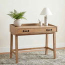 Fabian 38-inch Computer Desk with Keyboard Drawer Distressed Light Brown