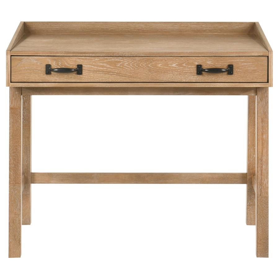Home & Sleep Outlet - Fabian 38-inch Computer Desk with Keyboard Drawer Distressed Light Brown