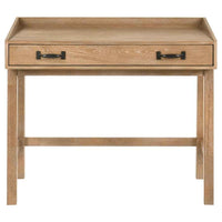 Fabian 38-inch Computer Desk with Keyboard Drawer Distressed Light Brown