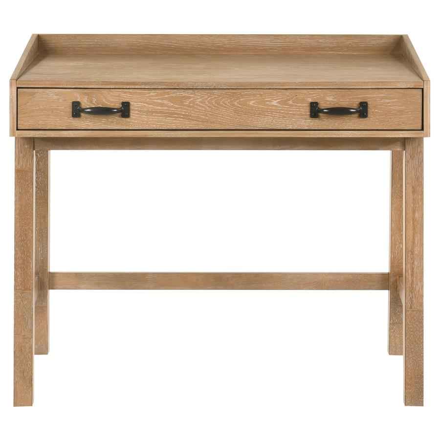 Fabian 38-inch Computer Desk with Keyboard Drawer Distressed Light Brown