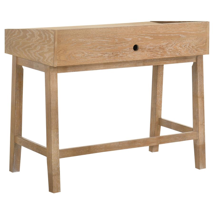 Home & Sleep Outlet - Fabian 38-inch Computer Desk with Keyboard Drawer Distressed Light Brown