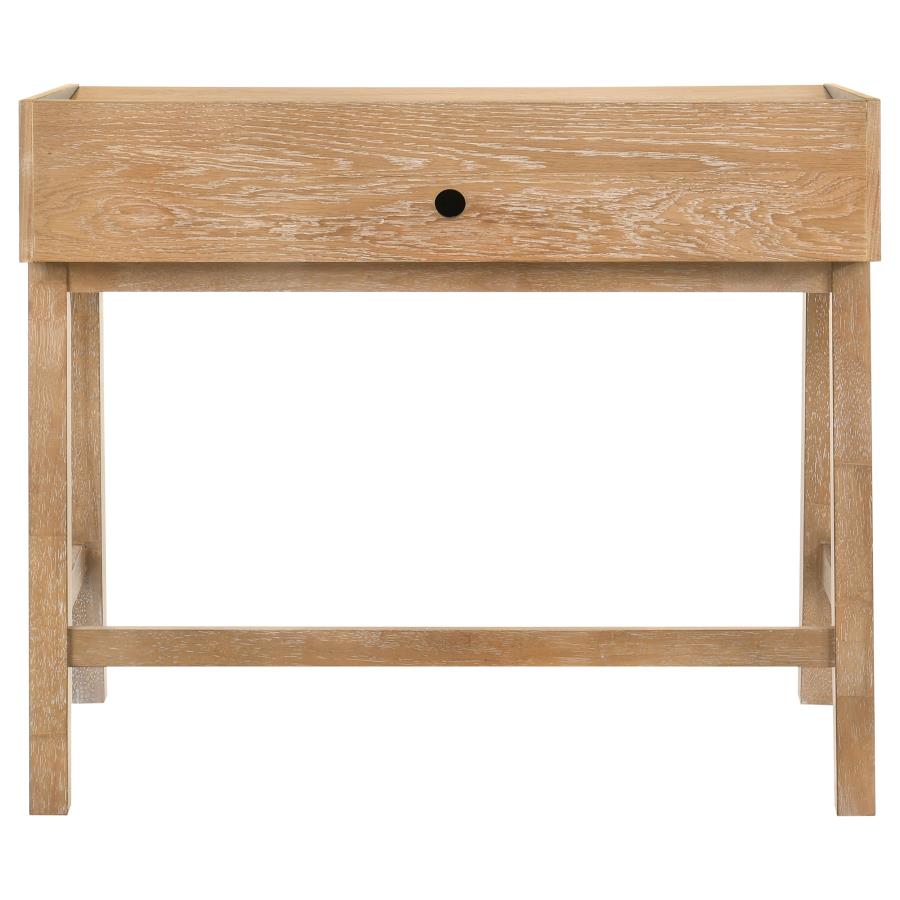 Home & Sleep Outlet - Fabian 38-inch Computer Desk with Keyboard Drawer Distressed Light Brown