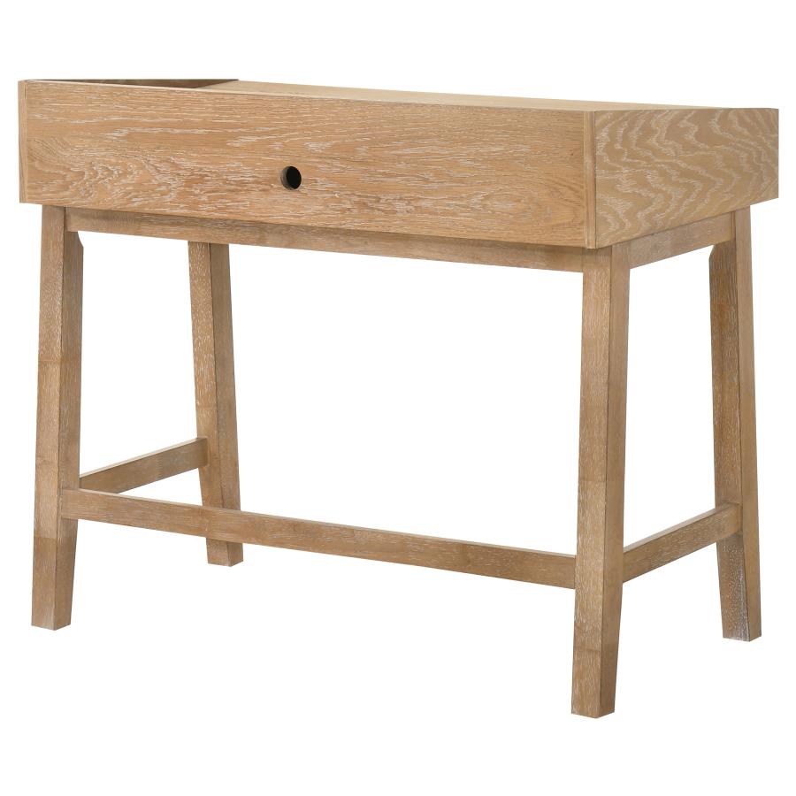 Home & Sleep Outlet - Fabian 38-inch Computer Desk with Keyboard Drawer Distressed Light Brown