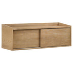 Home & Sleep Outlet - Fabian Bookshelf Bridge with Cubbies Distressed Light Brown