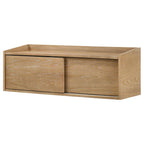 Home & Sleep Outlet - Fabian Bookshelf Bridge with Cubbies Distressed Light Brown