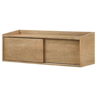 Fabian Bookshelf Bridge with Cubbies Distressed Light Brown