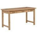 Home & Sleep Outlet - Vermes 55-inch 3-drawer Writing Desk with Power Outlet Light Ash
